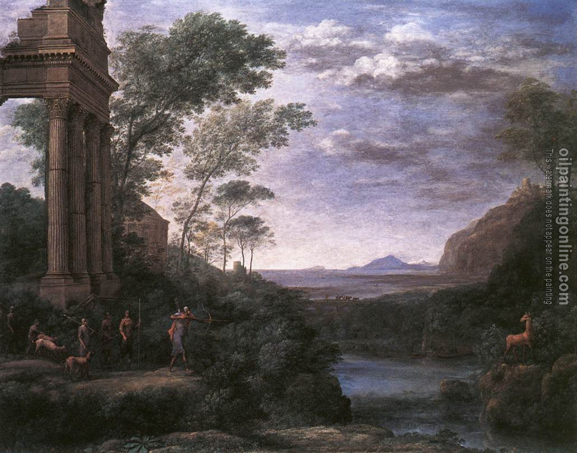 Lorrain, Claude - Landscape with Ascanius Shooting the Stag of Sylvia